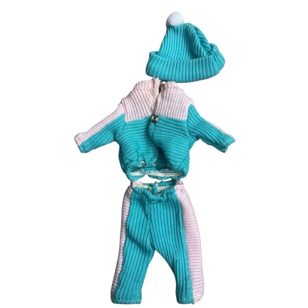 Vintage Ginny Vogue Dolls Outfit Hat Winter Ski Pants Turtleneck Pink Blue 1989